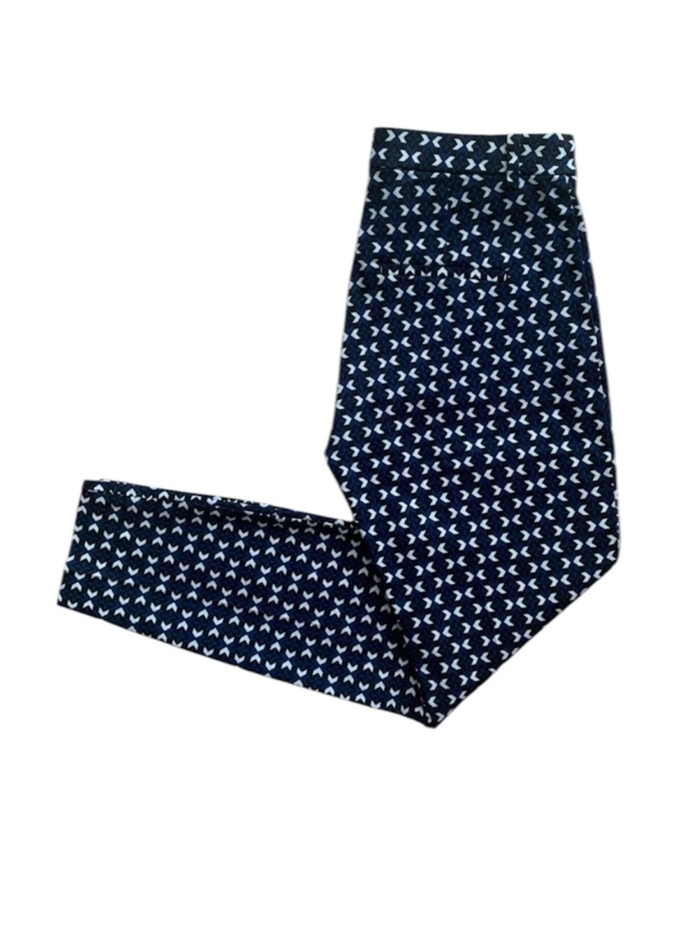 H&M Slim Ankle Pants | Size 6 | Blue, White & Black